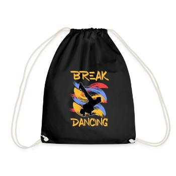 Breakdancing - Drawstring Bag - black - Front