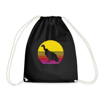 I just really like vultures - Drawstring Bag - black - Front