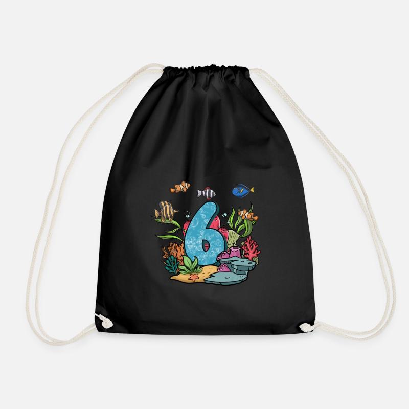 Cadeau de poisson d’aquarium - Sac de sport léger - noir