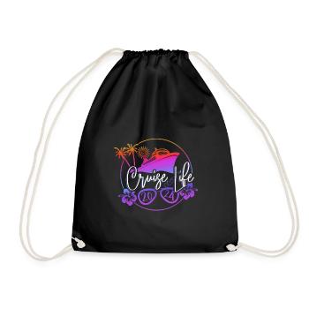 Cruise Cruise Ship Gift - Drawstring Bag - black - Front