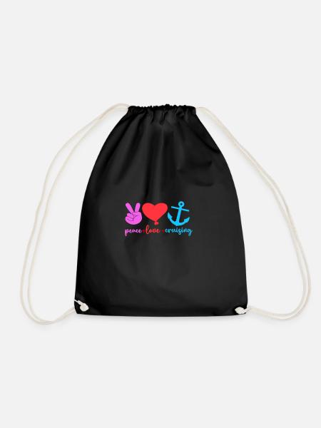 Kreuzfahrt Kreuzfahrtschiff Geschenk - Turnbeutel - Schwarz