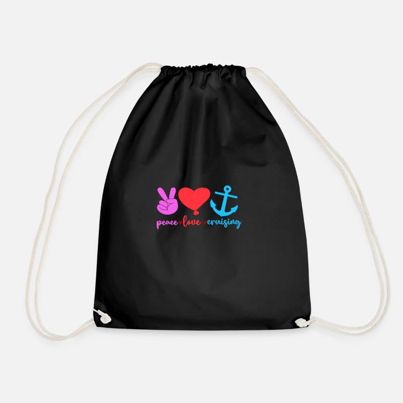 Kreuzfahrt Kreuzfahrtschiff Geschenk - Turnbeutel - Schwarz