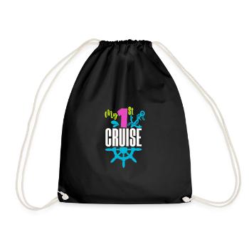 Cruise Cruise Ship Gift - Drawstring Bag - black - Front