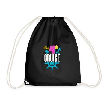 Cruise Cruise Ship Gift - Drawstring Bag - black - Front