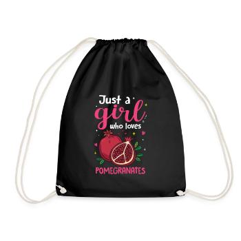 Pomegranate Food Christmas - Drawstring Bag - black - Front