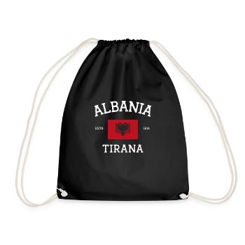 Albanien - Turnbeutel - Schwarz - Vorne