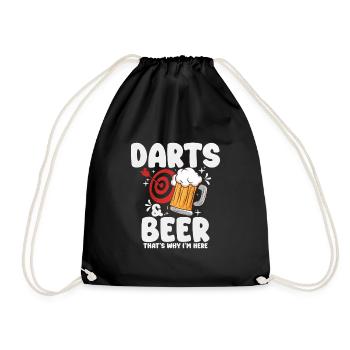 Darts - Turnbeutel - Schwarz - Vorne
