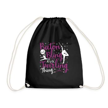 Bâton Twirling Bâton Twirler cadeau - Sac de sport léger - noir - Devant