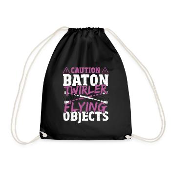 Bâton Twirling Bâton Twirler cadeau - Sac de sport léger - noir - Devant