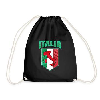 Italy - Drawstring Bag - black - Front