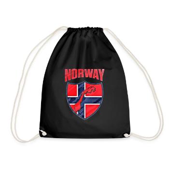 Norvège - Sac de sport léger - noir - Devant