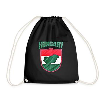 Hongrie - Sac de sport léger - noir - Devant