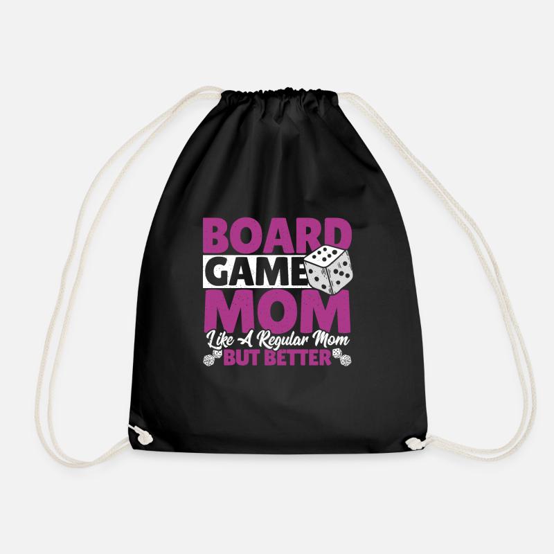 Brettspiele Spielbrett Geschenk - Turnbeutel - Schwarz