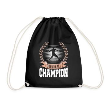 Dodgeball Gaga Ball Dodgeball Player Gift - Drawstring Bag - black - Front