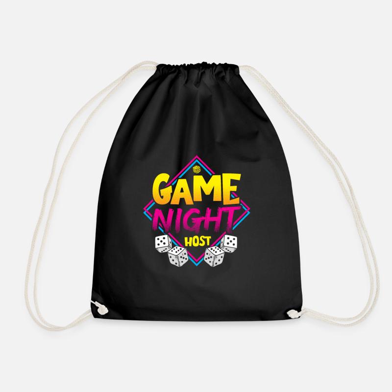 Brettspiele Spielbrett Geschenk - Turnbeutel - Schwarz