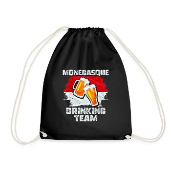 L’équipe de Boire de Monaco - Sac de sport léger - noir - Devant