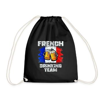 Équipe de France de Boisson - Sac de sport léger - noir - Devant