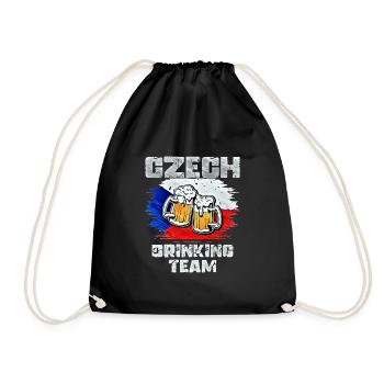 Équipe de beuverie de la République tchèque - Sac de sport léger - noir - Devant