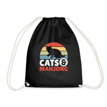 Cadeau pour les fans de Mahjong - Sac de sport léger - noir - Devant