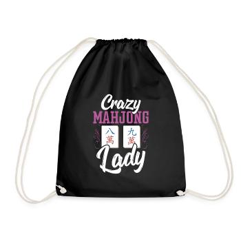 Cadeau pour les fans de Mahjong - Sac de sport léger - noir - Devant