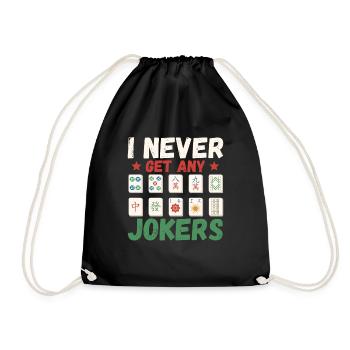 Cadeau pour les fans de Mahjong - Sac de sport léger - noir - Devant