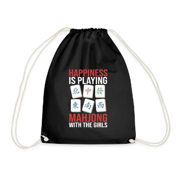 Cadeau pour les fans de Mahjong - Sac de sport léger - noir - Devant