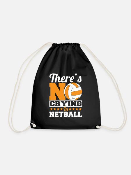 Love Netball Netball Player Gift - Drawstring Bag - black