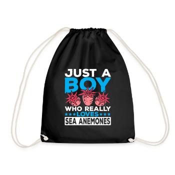 Cadeau d’anémones de mer - Sac de sport léger - noir - Devant