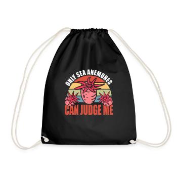 Sea Anemones Gift - Drawstring Bag - black - Front