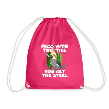 Cadeau de perroquet gris africain - Sac de sport léger - fuchsia - Devant