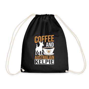 Cadeau de chien Kelpie - Sac de sport léger - noir - Devant