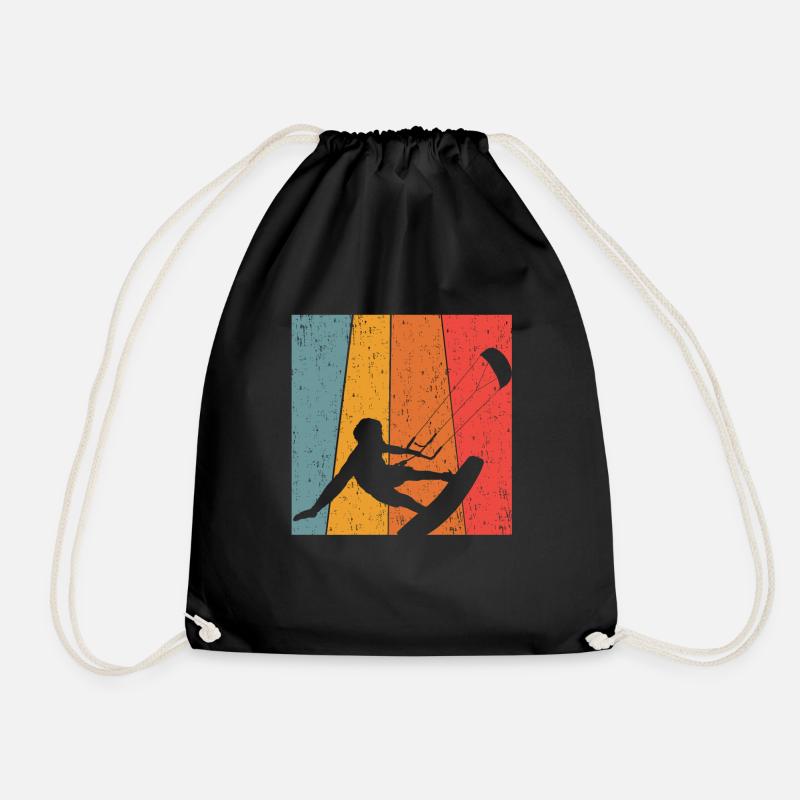 Kitesurfing - Turnbeutel - Schwarz