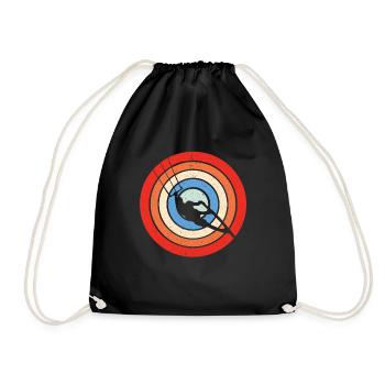 Kitesurfing - Turnbeutel - Schwarz - Vorne