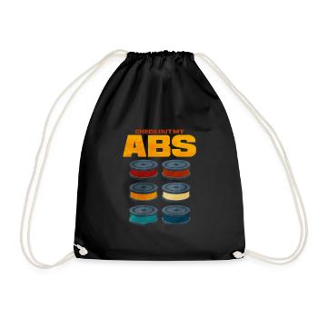 3D Printing - Drawstring Bag - black - Front