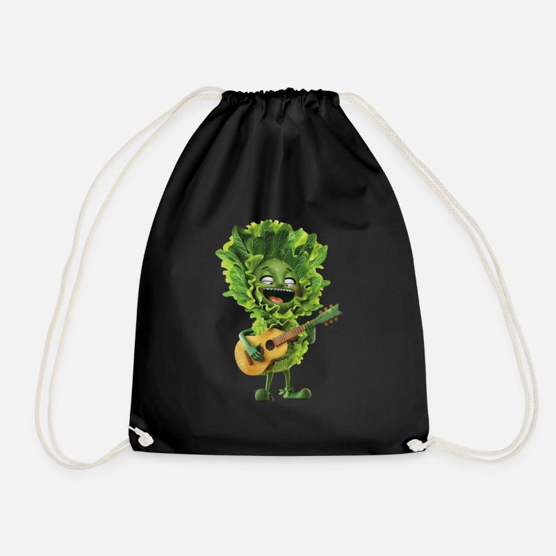 Salat Gitarre - Turnbeutel - Schwarz