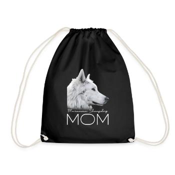 Maremma Abruzzo Shepherd Dog Mom - Drawstring Bag - black - Front