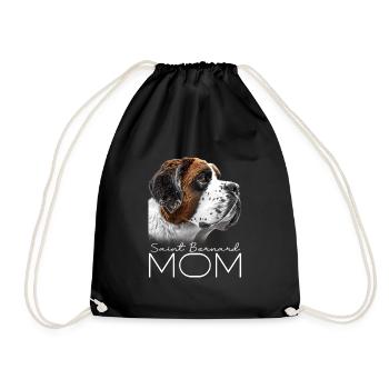Saint Bernard Sama - Drawstring Bag - black - Front