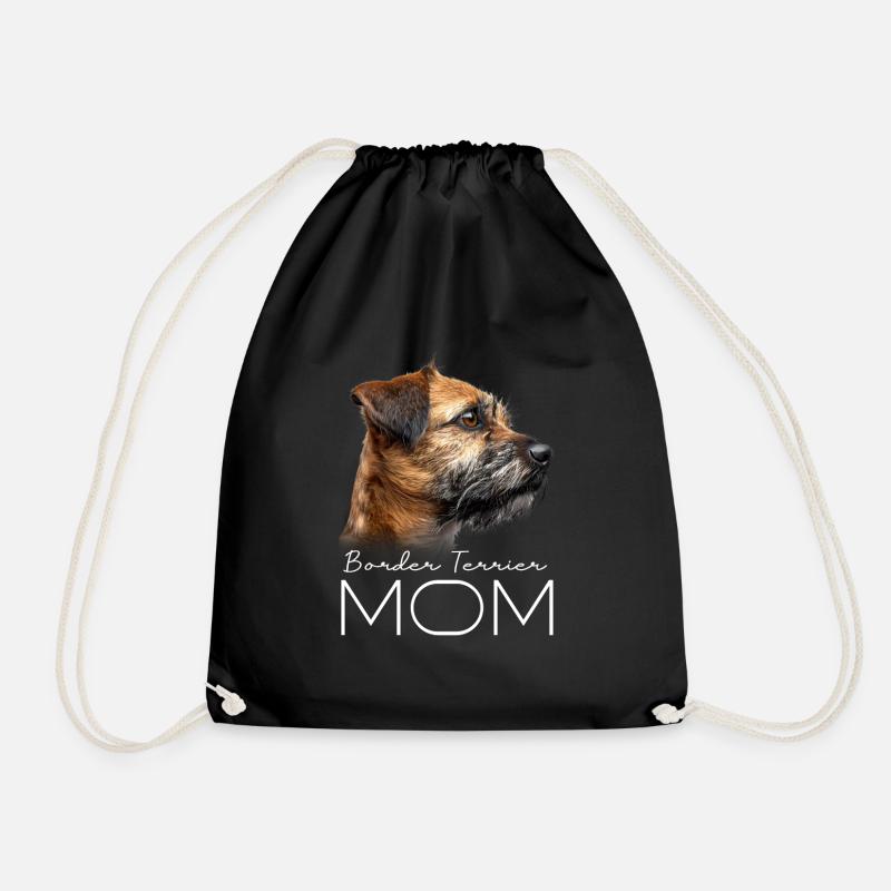 Border Terrier Mama - Turnbeutel - Schwarz