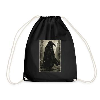 Plague Doctor Tarot - Drawstring Bag - black - Front