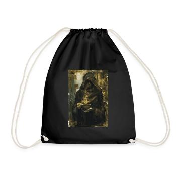 The Coffee Drinker Tarot - Drawstring Bag - black - Front