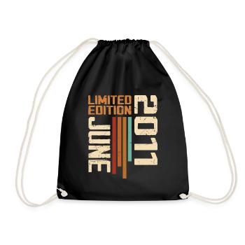 Juin 2011 Cadeau anniversaire Juin 2011 Rétro 2011 - Sac de sport léger - noir - Devant