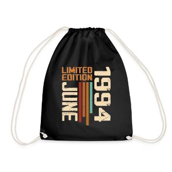 Juin 1994 Cadeau anniversaire Juin 1994 Rétro 1994 - Sac de sport léger - noir - Devant