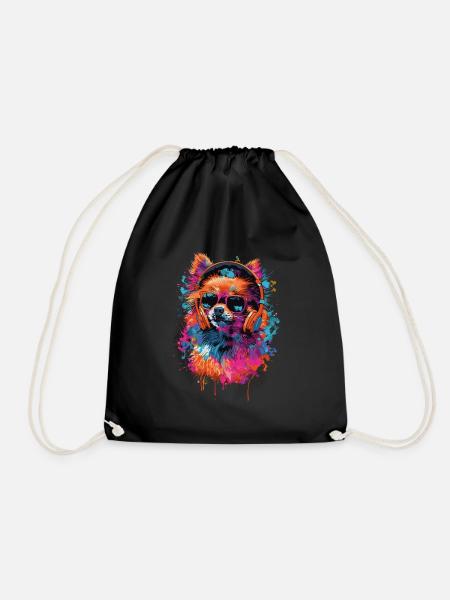 Pomeranian - Turnbeutel - Schwarz