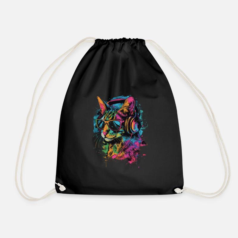 Fossa - Drawstring Bag - black