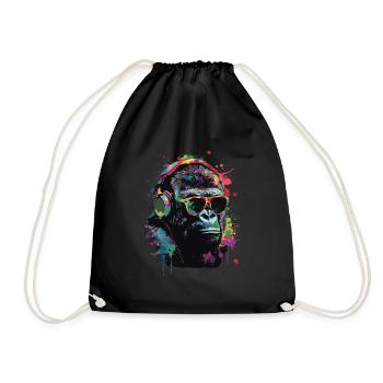 Gorille - Sac de sport léger - noir - Devant