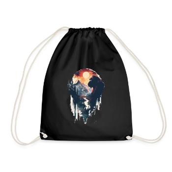 Orang-outan - Sac de sport léger - noir - Devant