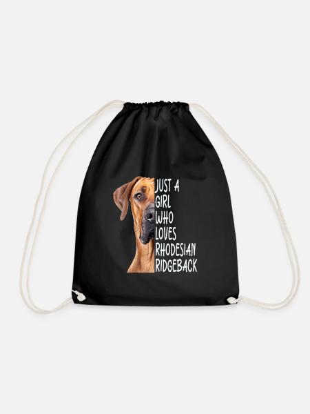 Ridgeback Rhodesian Gift - Drawstring Bag - black