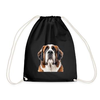 Saint Bernard - Turnbeutel - Schwarz - Vorne