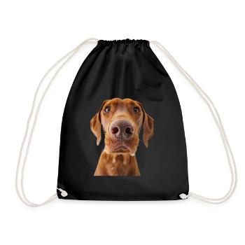 Vizsla - Turnbeutel - Schwarz - Vorne