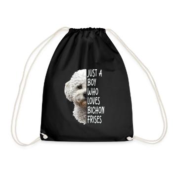 Bichon Frisé - Sac de sport léger - noir - Devant
